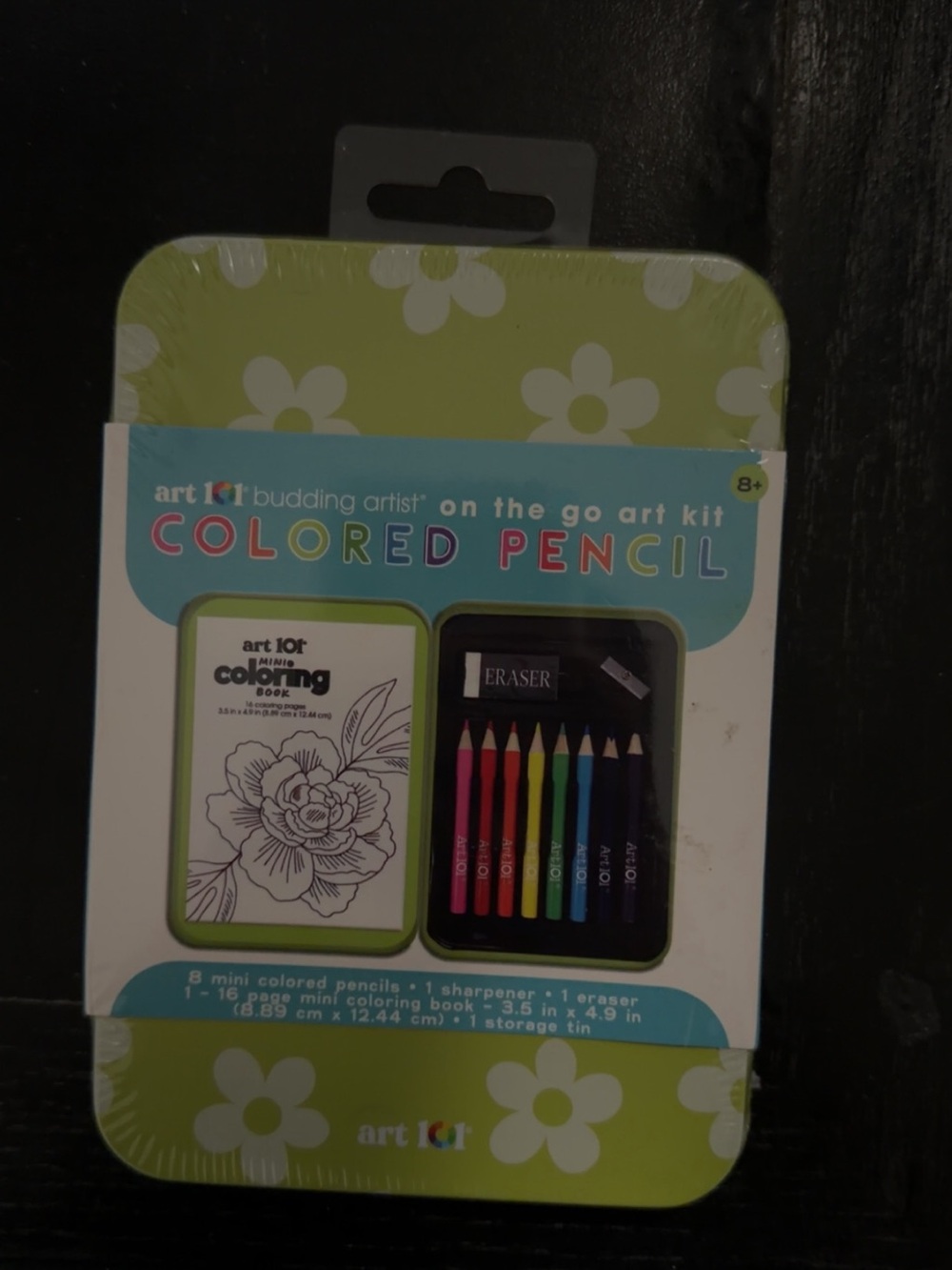 art 101 Kids Colored Pencil On-The-Go Art Kit - Green